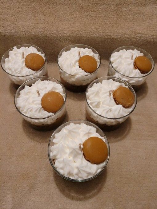 Bougie rocher praliné 